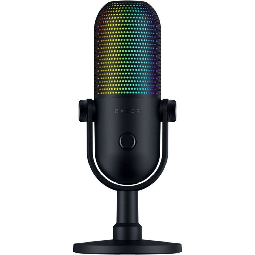 Razer -  Seiren V3 Chroma RGB USB Microphone with Tap Black